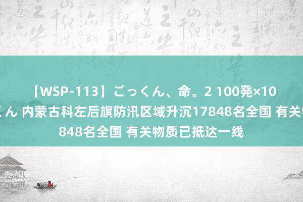 【WSP-113】ごっくん、命。2 100発×100人×一撃ごっくん 内蒙古科左后旗防汛区域升沉17848名全国 有关物质已抵达一线