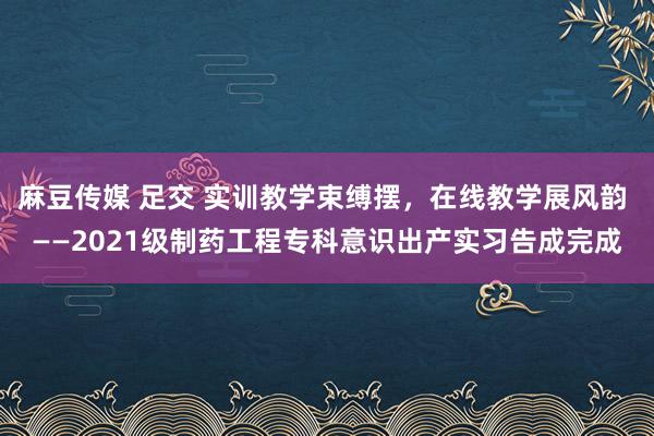 麻豆传媒 足交 实训教学束缚摆，在线教学展风韵 ——2021级制药工程专科意识出产实习告成完成