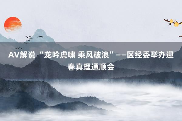 AV解说 “龙吟虎啸 乘风破浪”——区经委举办迎春真理通顺会